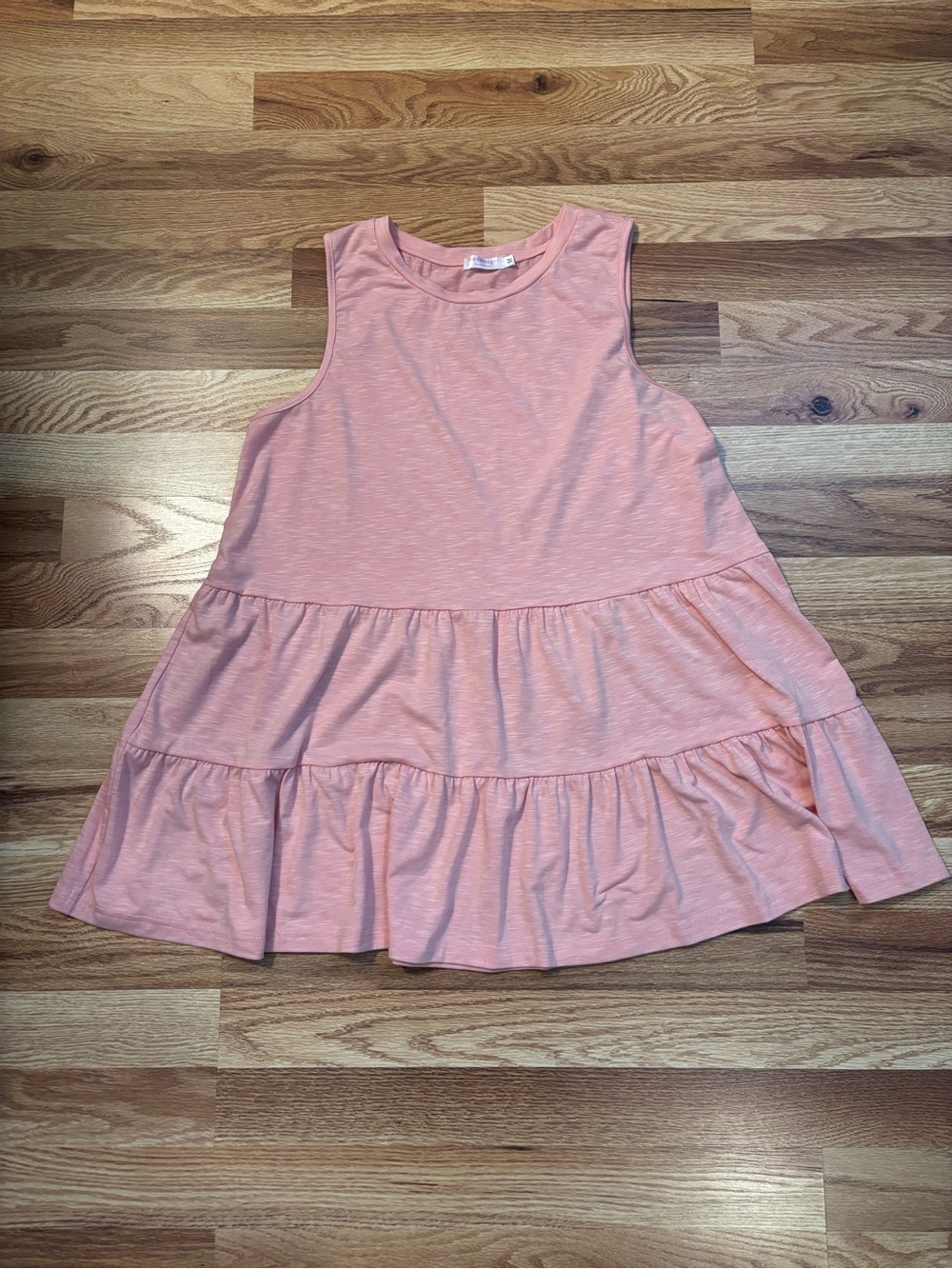 Sweetnight Pink Sleeveless Tiered Babydoll Flowy Tank Top Womens Size M